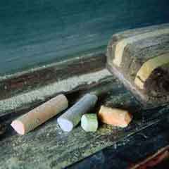 Chalk and eraser; Size=240 pixels wide