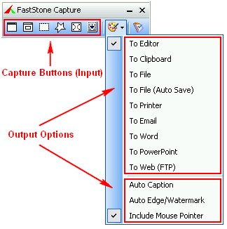 FaststoneCapture panel